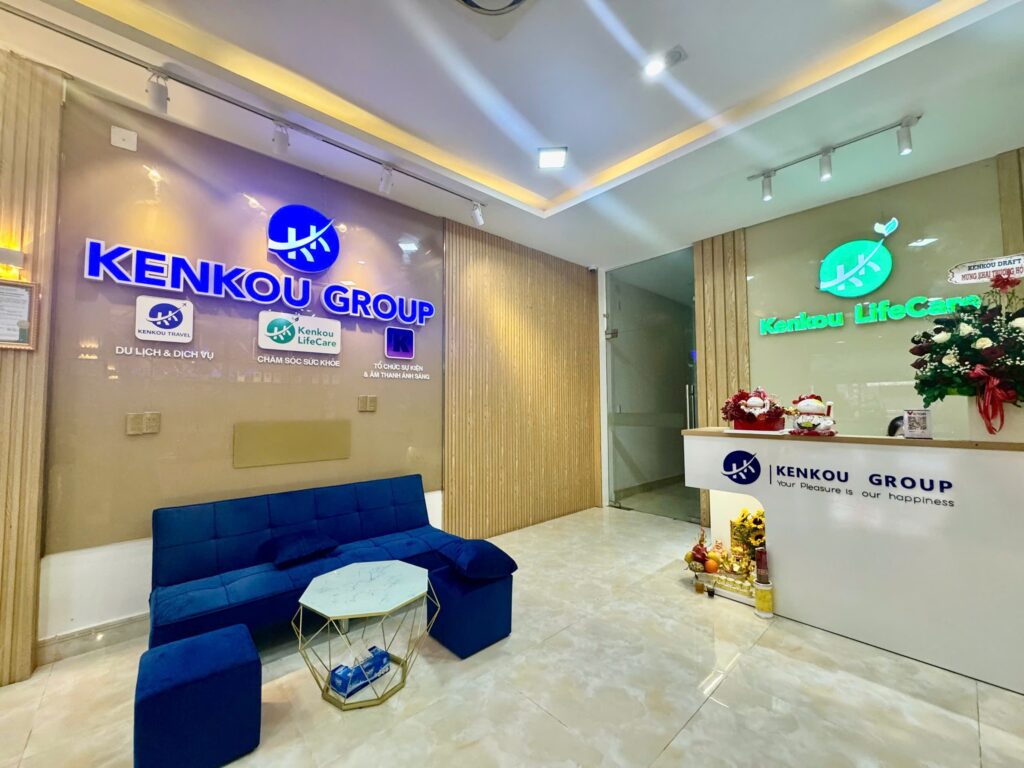KENKOU GROUP のダナン本社の受付